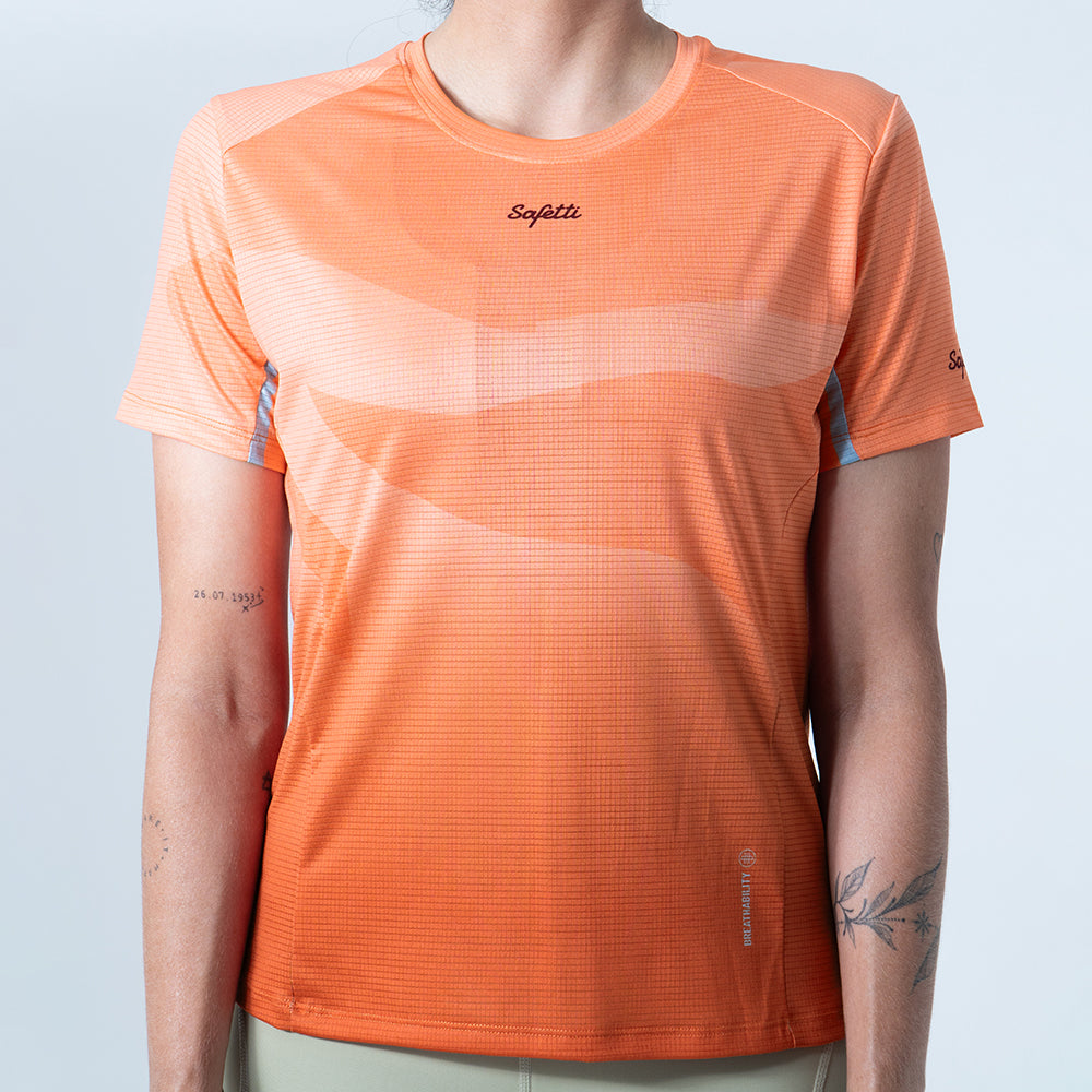 CAMISETA RUNNING MANGA CORTA FLAME PARA MUJER