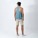 CAMISETA RUNNING MANGA SISA COOLMOTION AZUL POLVO PARA HOMBRE