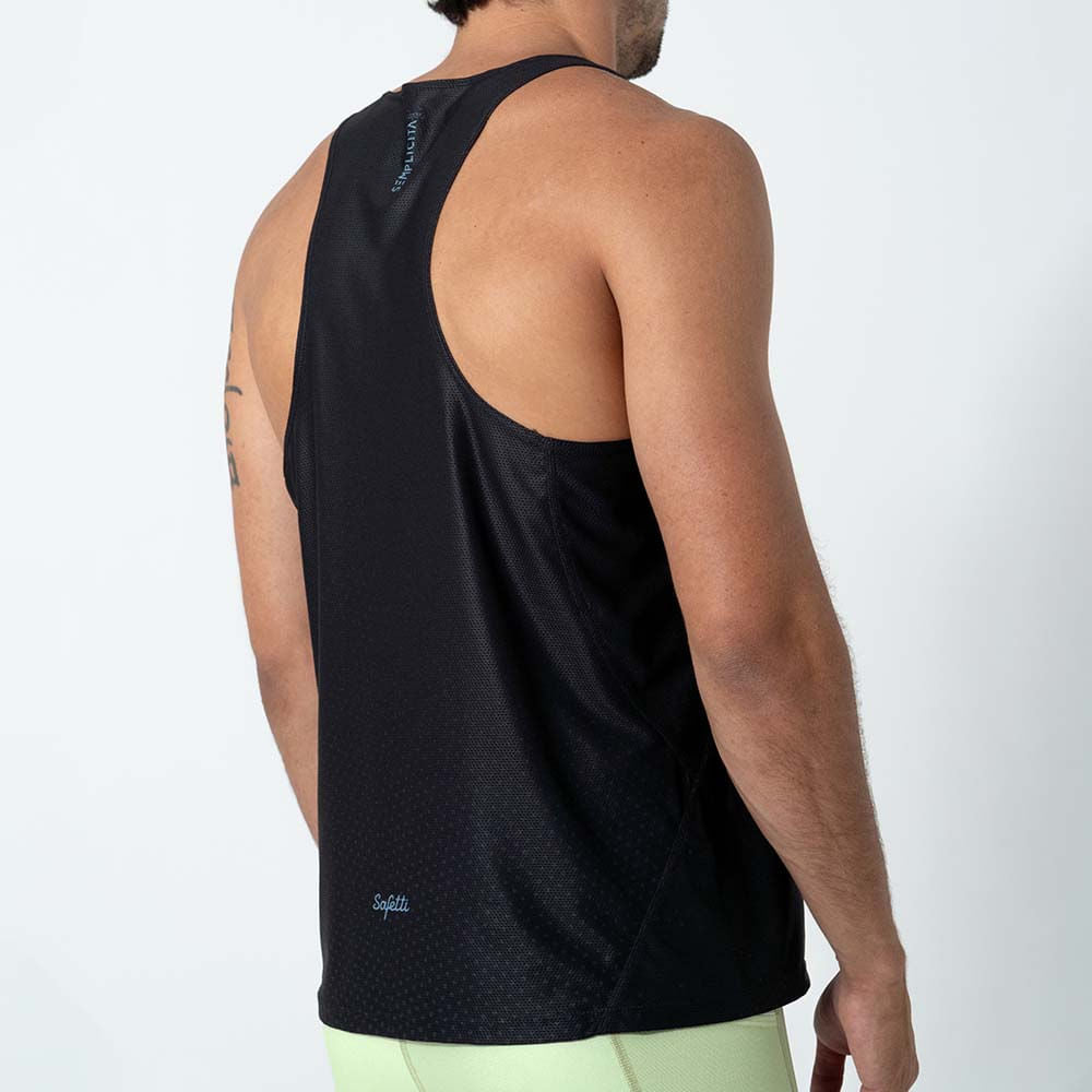 CAMISETA RUNNING MANGA SISA COOLMOTION NERO PARA HOMBRE