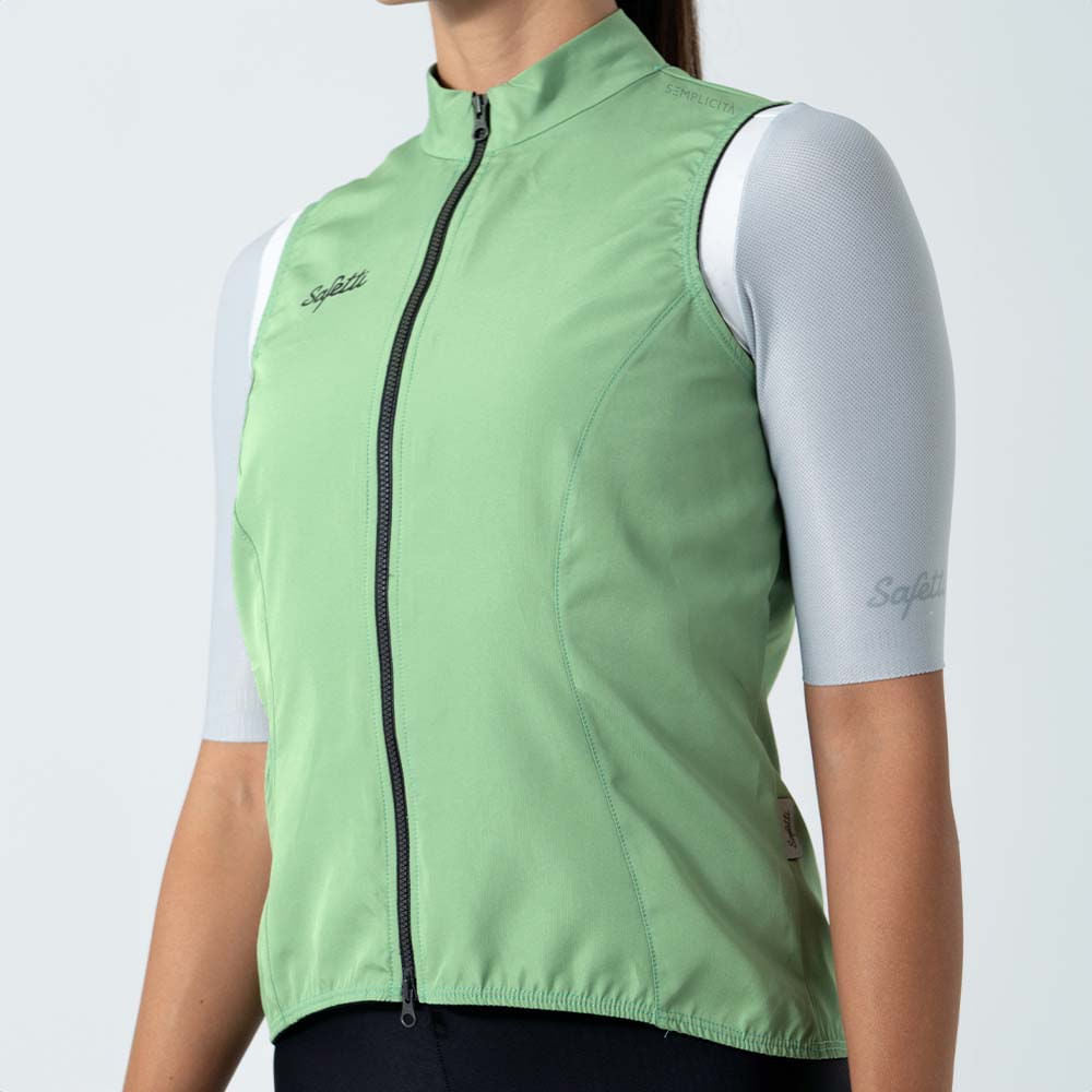 CHALECO CICLISMO NAPOLI 2.0 PISTACHIO PARA MUJER