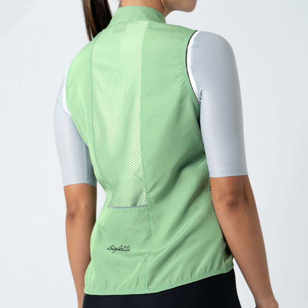 CHALECO CICLISMO NAPOLI 2.0 PISTACHIO PARA MUJER