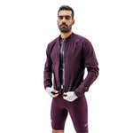 CHAQUETA CICLISMO AQUALITE CIRUELA PARA HOMBRE