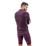 CHAQUETA CICLISMO AQUALITE CIRUELA PARA HOMBRE
