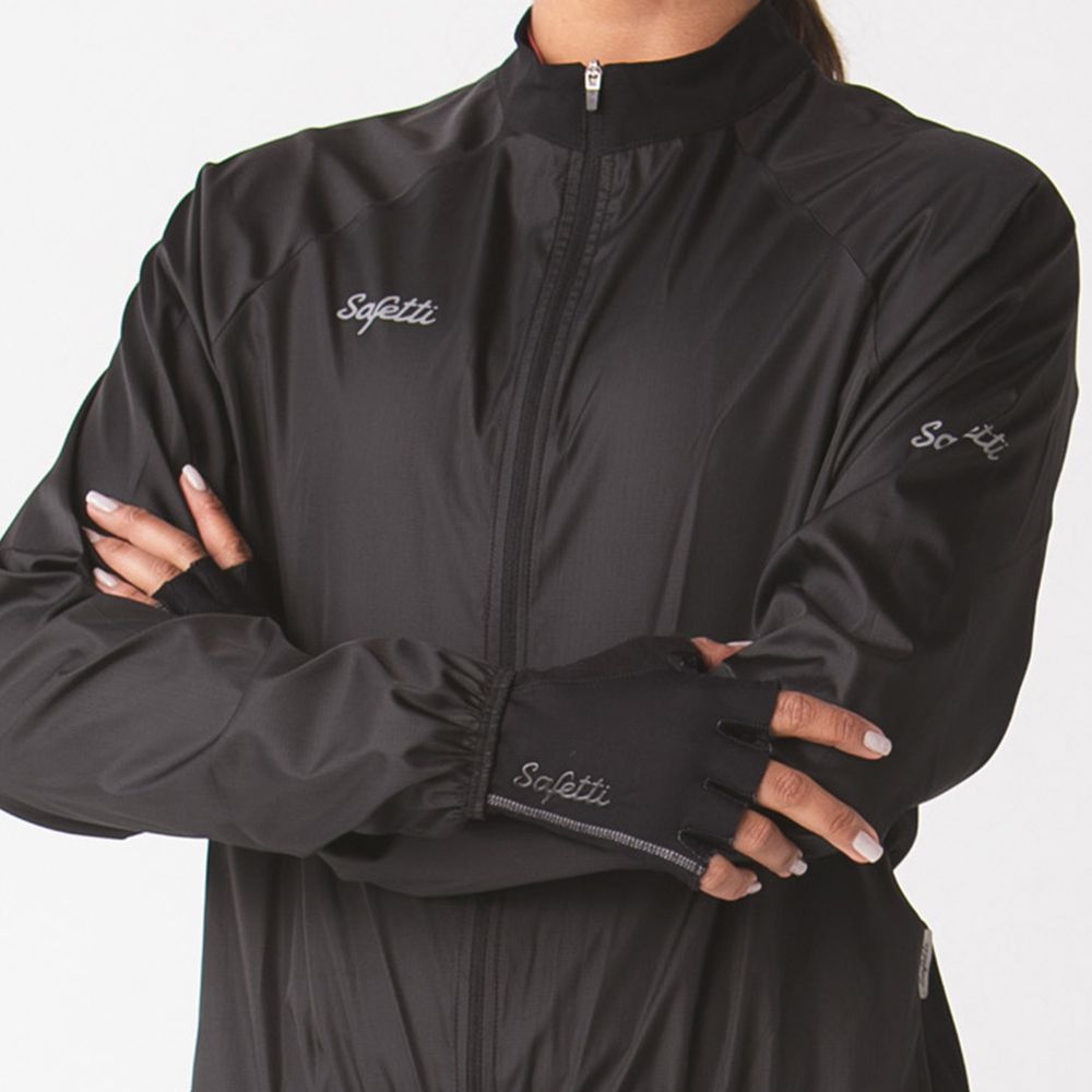 CHAQUETA CICLISMO AQUALITE NERO PARA MUJER