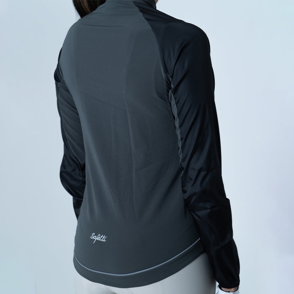 CHAQUETA CICLISMO AQUALITE GRIS PARA MUJER