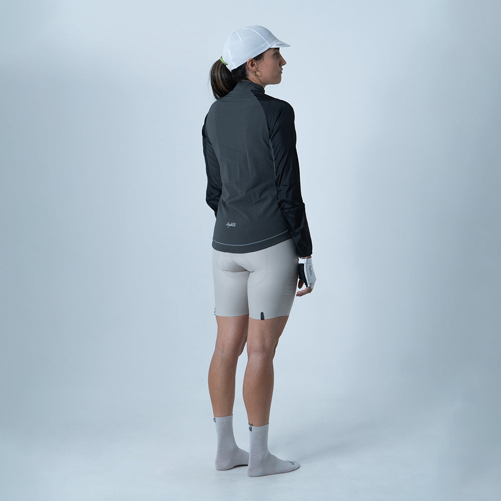 CHAQUETA CICLISMO AQUALITE GRIS PARA MUJER