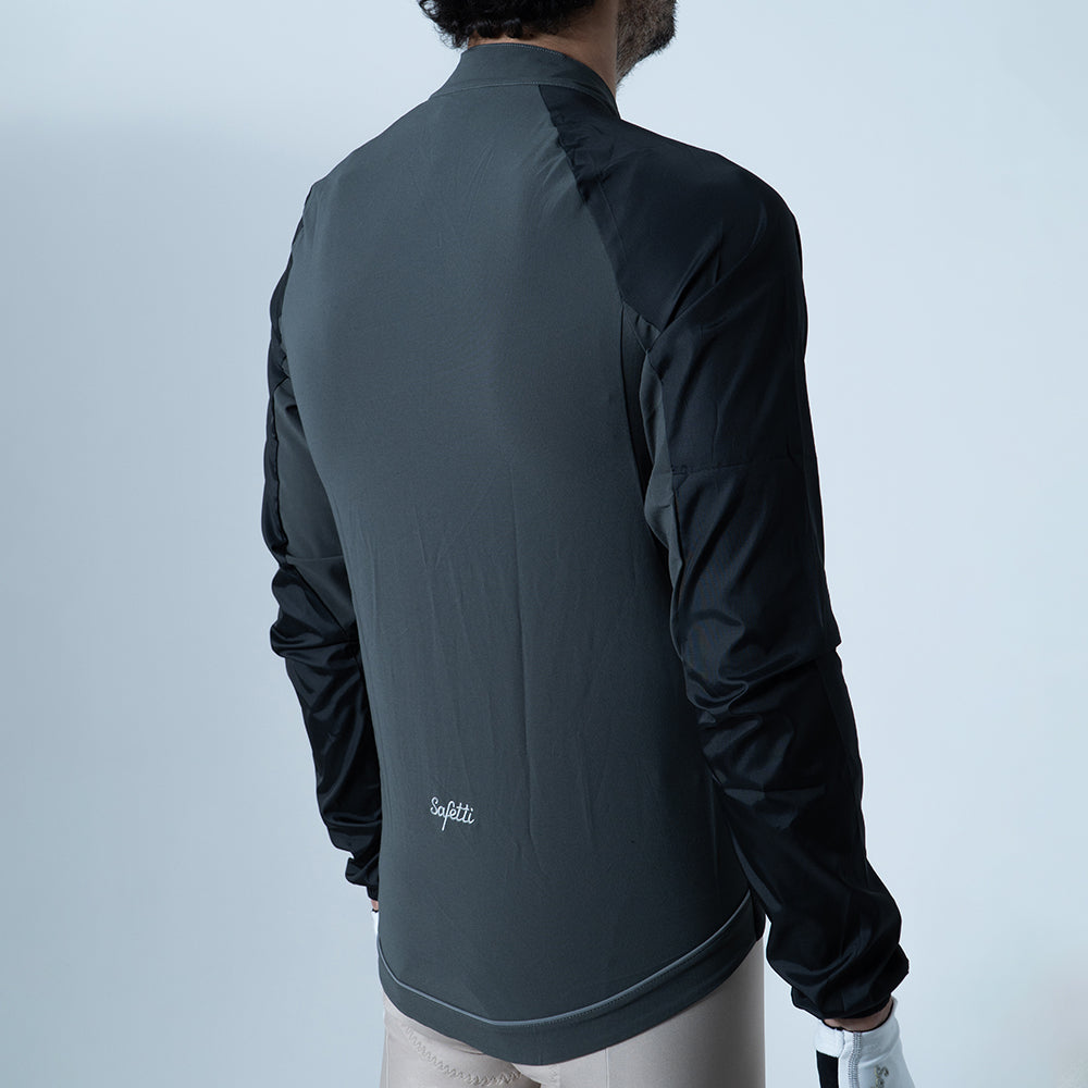 CHAQUETA CICLISMO AQUALITE GRIS PARA HOMBRE