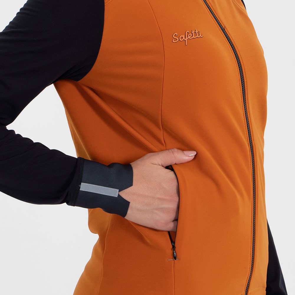 CHAQUETA CICLISMO THERMALTECH ORANGE UNISEX