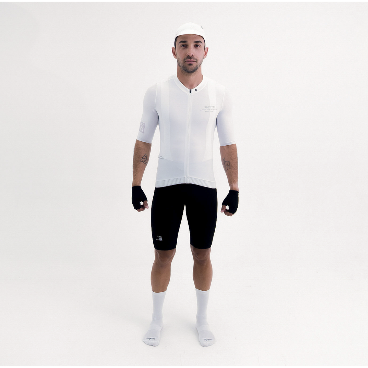 CAMISA CICLISMO MANGA CORTA LATITUDE BLANCA PARA HOMBRE