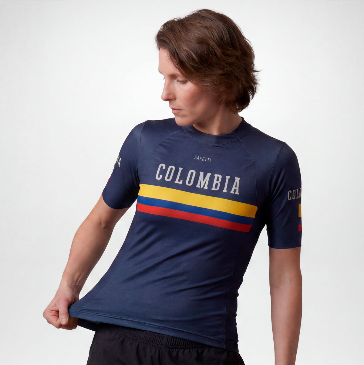 CAMISETA RUNNING MANGA CORTA COLOMBIA CLASSIC PARA MUJER