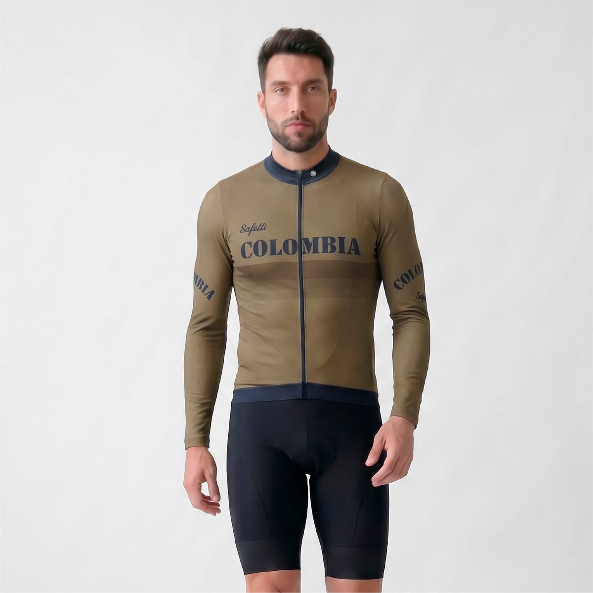 CAMISA CICLISMO MANGA LARGA COLOMBIA DORO 26 PARA HOMBRE