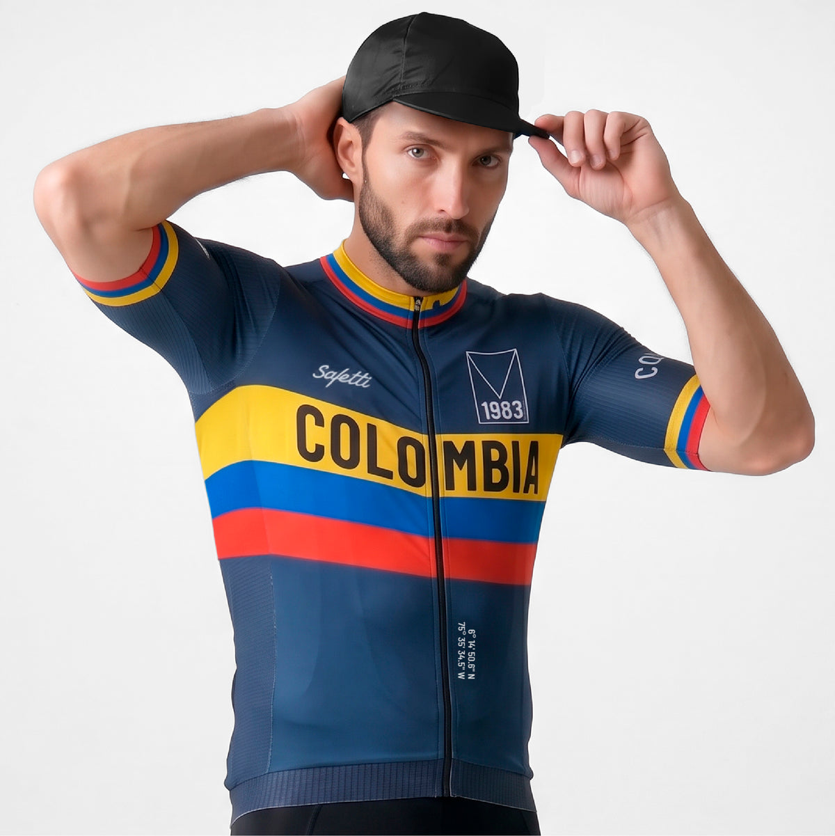 CAMISA CICLISMO MANGA CORTA COLOMBIA VARTA 26 PARA HOMBRE