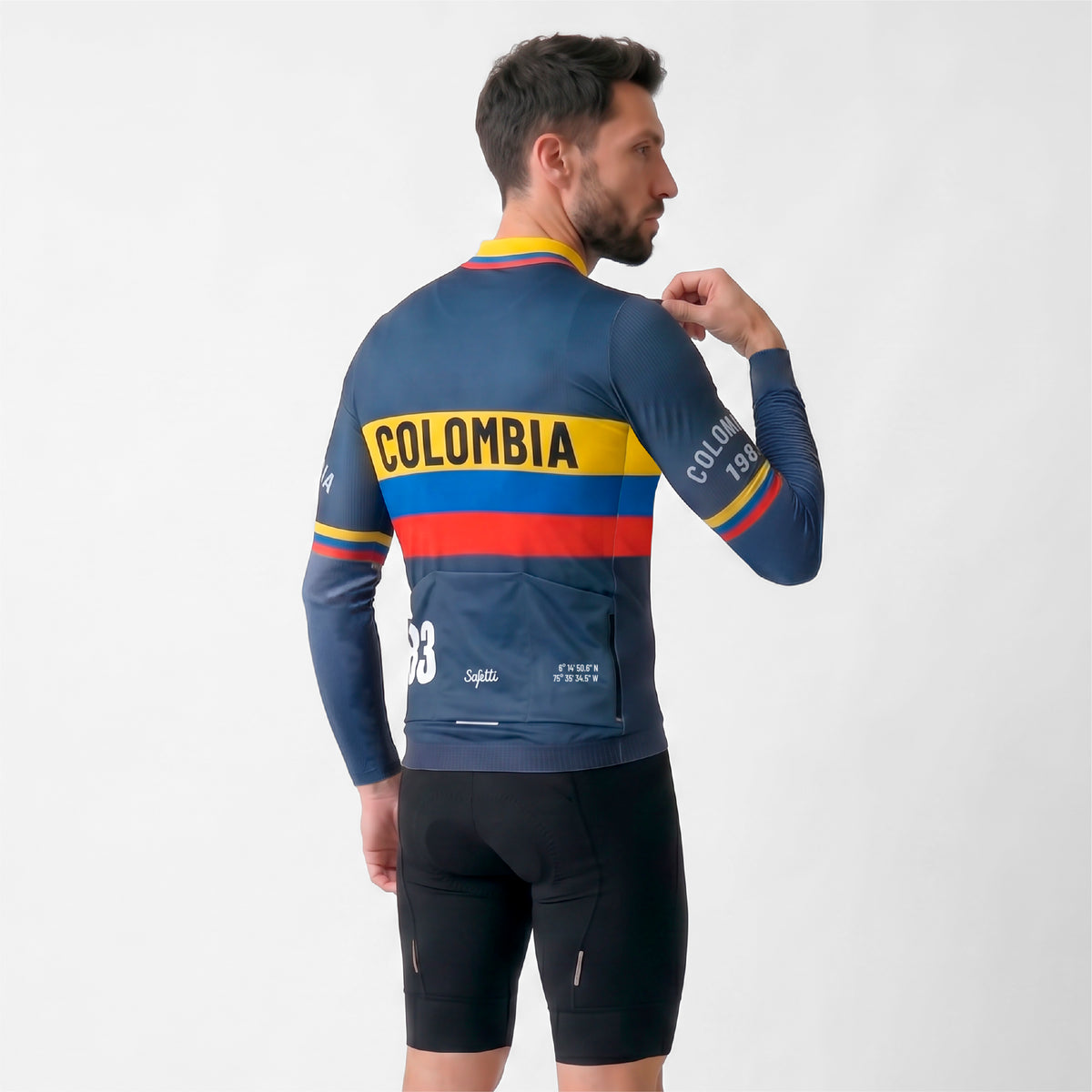 CAMISA CICLISMO MANGA LARGA COLOMBIA VARTA 26 PARA HOMBRE