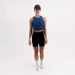 CROPTOP RUNNING/PÁDEL POCKET BLUE PARA MUJER