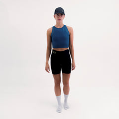 CROPTOP RUNNING/PÁDEL POCKET BLUE PARA MUJER