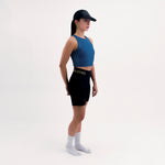 CROPTOP RUNNING/PÁDEL POCKET BLUE PARA MUJER