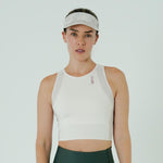 TOP RUNNING/PÁDEL POCKET IVORY PARA MUJER