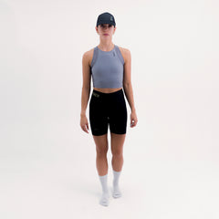 CROPTOP RUNNING/PÁDEL POCKET GRAY PARA MUJER