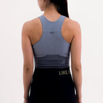 CROPTOP RUNNING/PÁDEL POCKET GRAY PARA MUJER