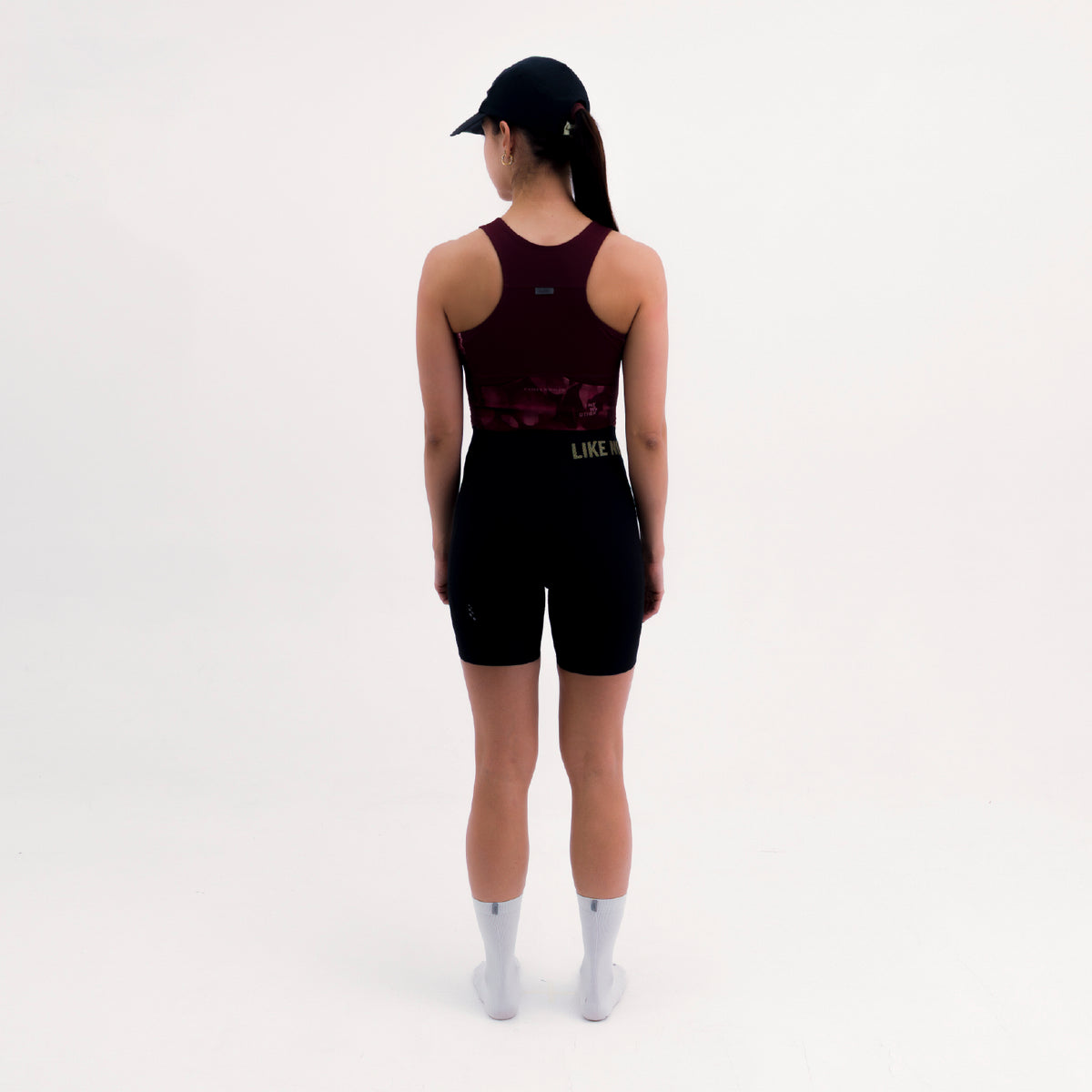 CROPTOP RUNNING/PÁDEL POCKET WINE PARA MUJER
