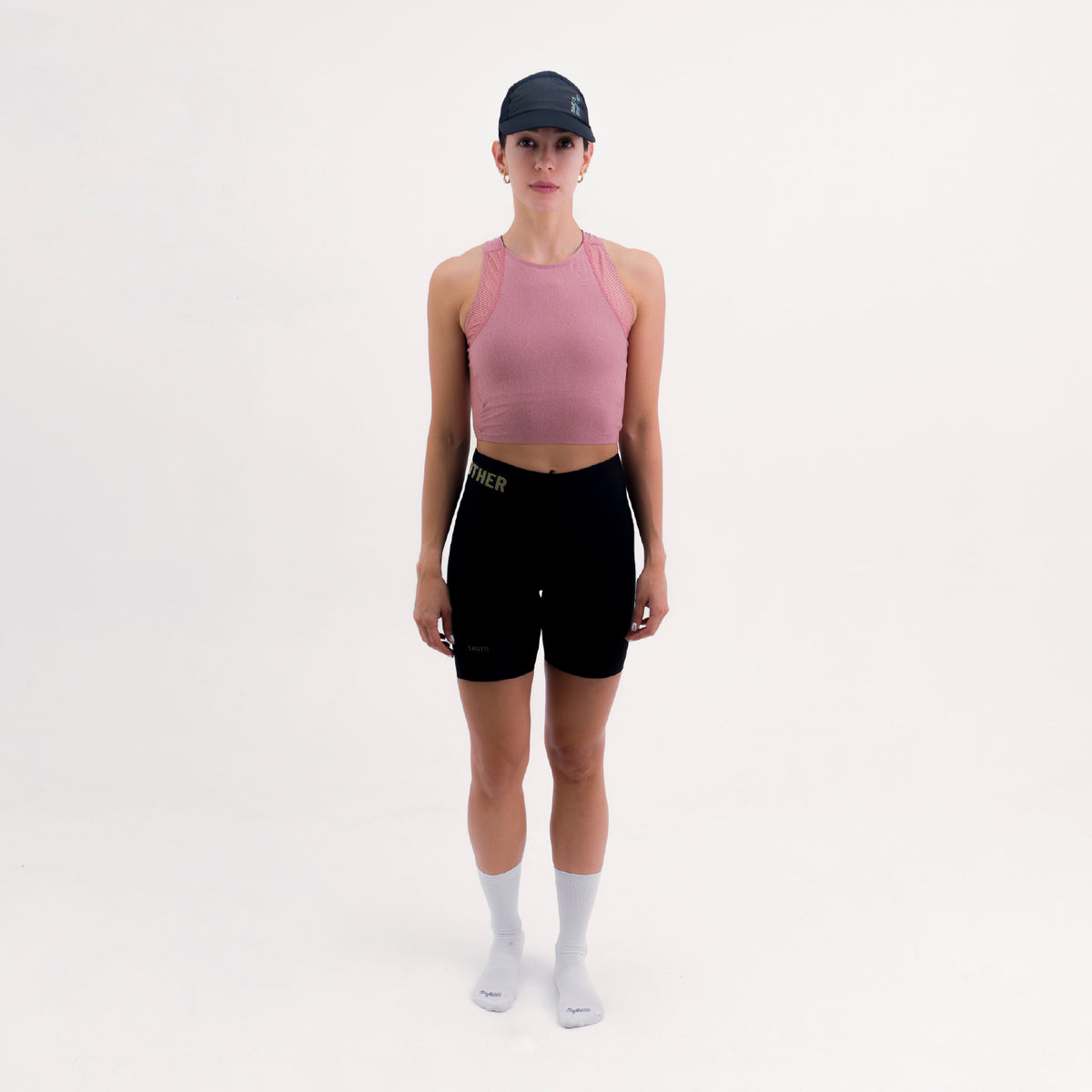 CROPTOP RUNNING/PÁDEL POCKET ROSE PARA MUJER