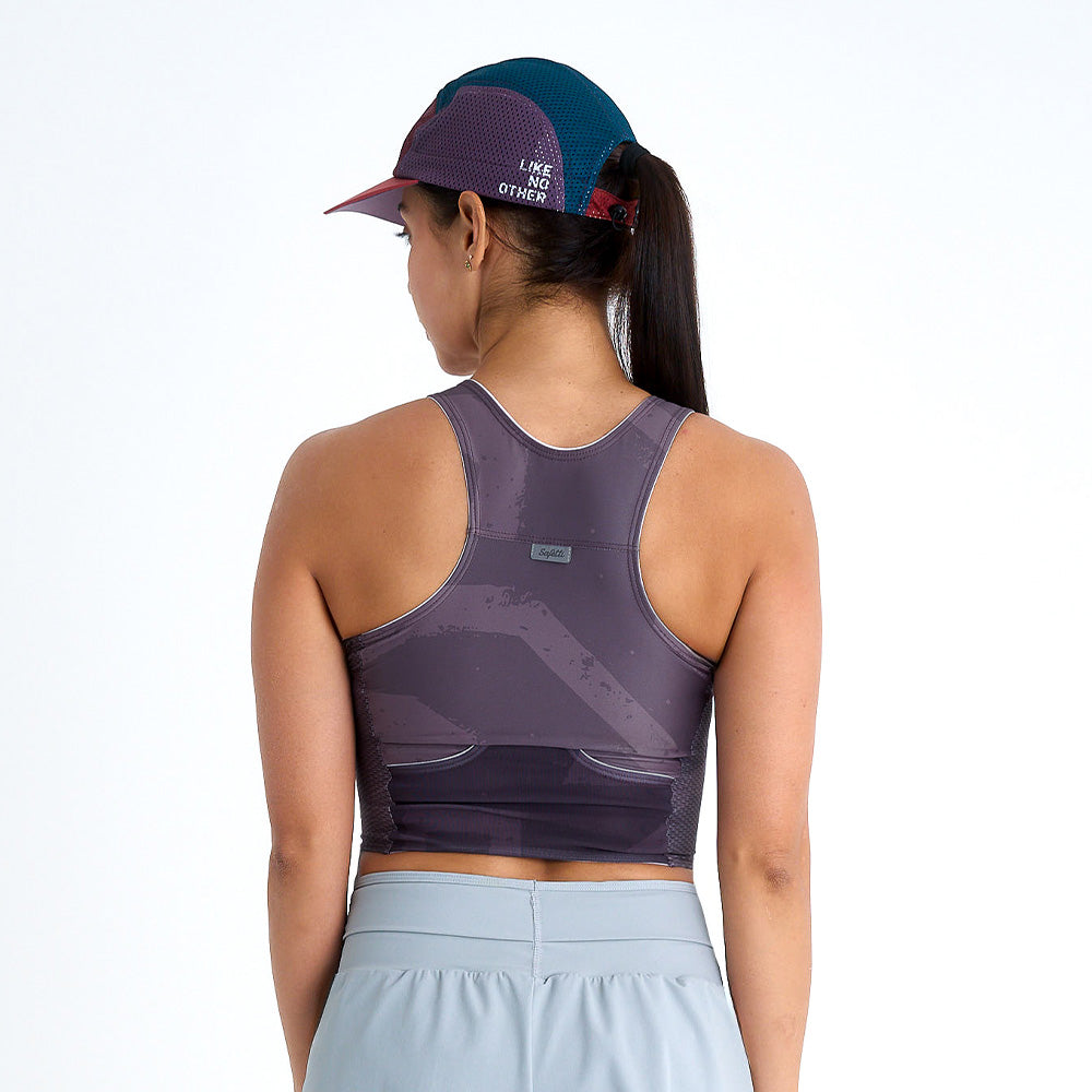 TOP RUNNING/PADEL ENGRAVED BERRY PARA MUJER