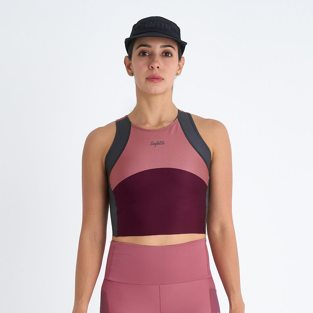 TOP RUNNING/PADEL POCKET RED PARA MUJER