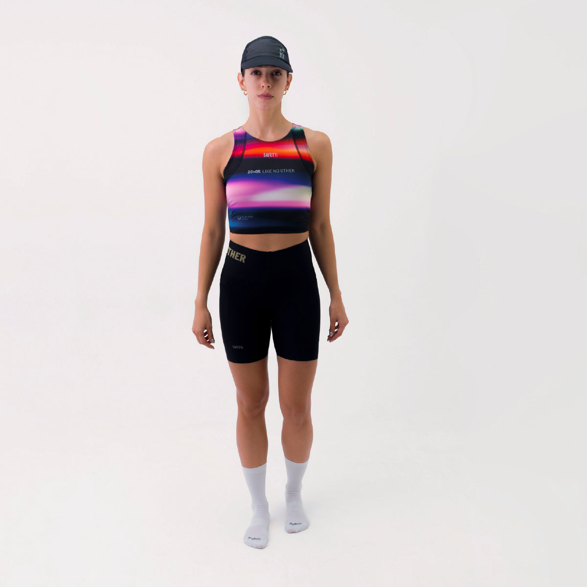 CROPTOP RUNNING/PÁDEL POCKET ESPECTRO PARA MUJER