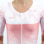 ENTERIZO CICLISMO MANGA CORTA VINCITORE CORAL PARA MUJER