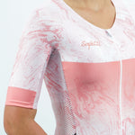 ENTERIZO CICLISMO MANGA CORTA VINCITORE CORAL PARA MUJER