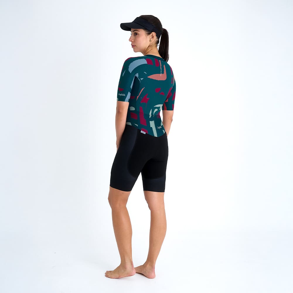 ENTERIZO MANGA CORTA TRIATLON SCRATCH PARA MUJER