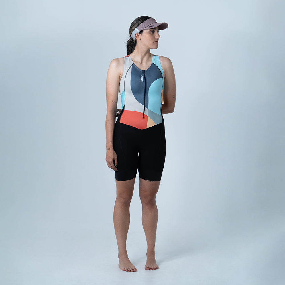 ENTERIZO TRIATLON MANGA SISA FUSION PARA MUJER