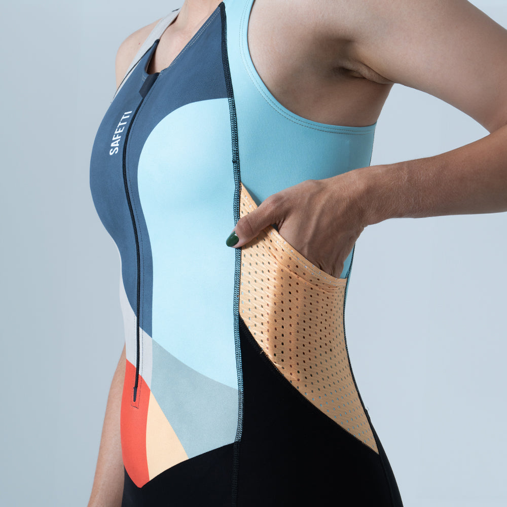 ENTERIZO TRIATLON MANGA SISA FUSION PARA MUJER