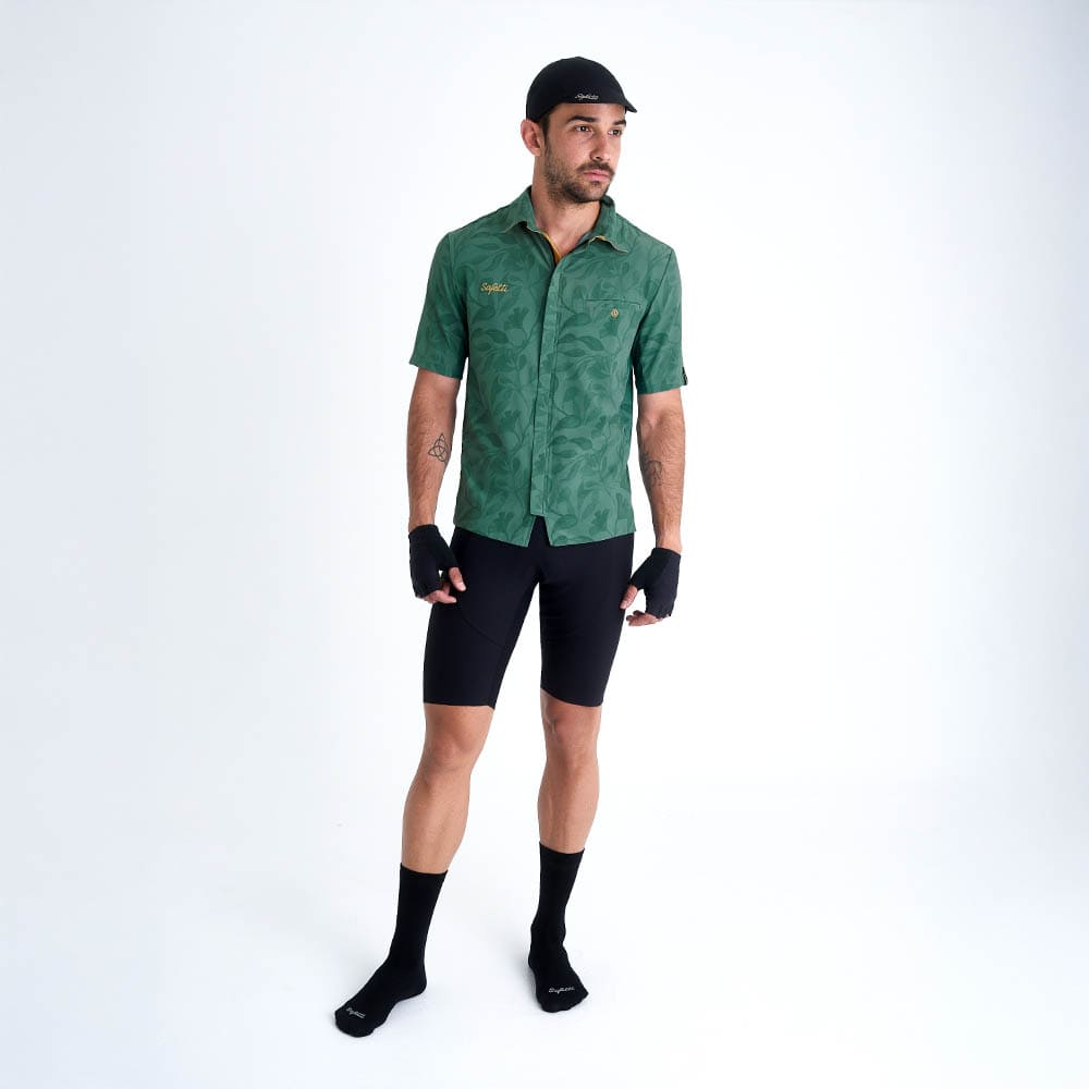 CAMISA CICLISMO MANGA CORTA OUTLAND GREEN PARA HOMBRE