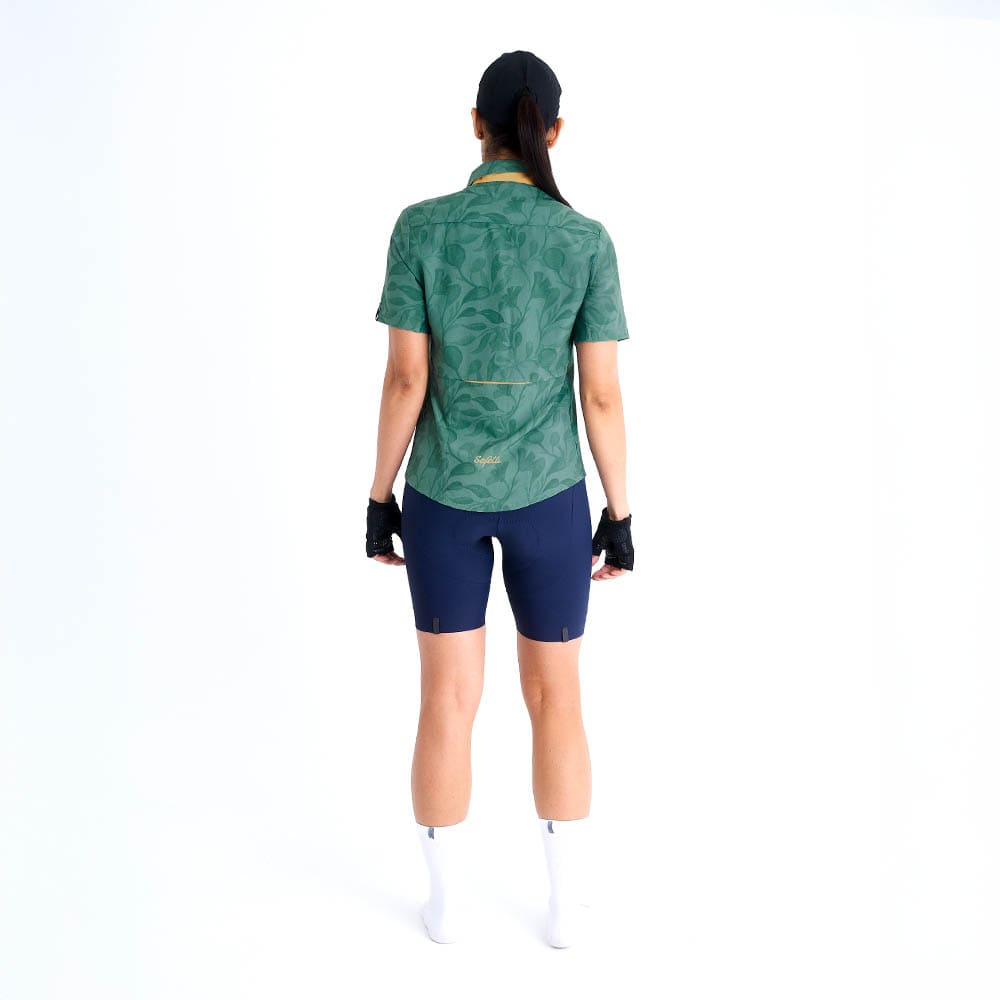 CAMISA CICLISMO MANGA CORTA OUTLAND GREEN PARA MUJER