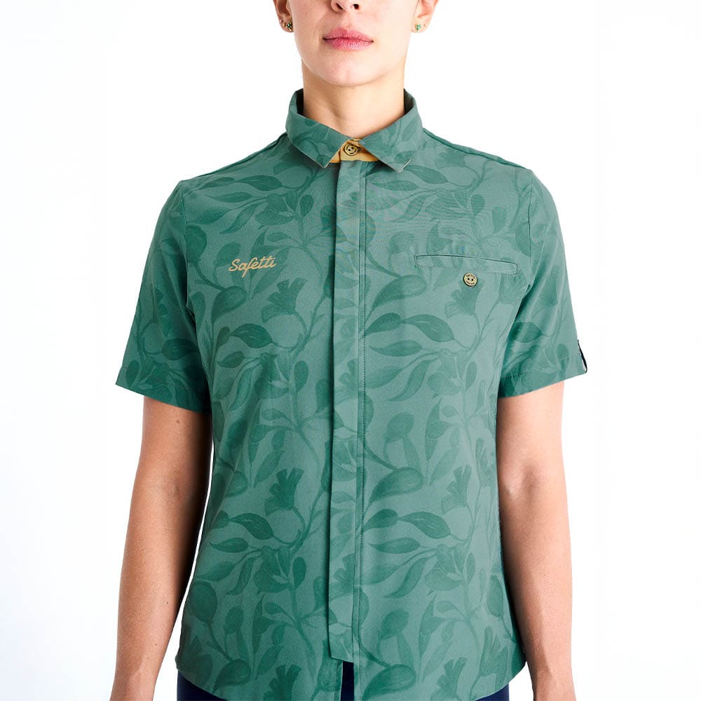 CAMISA CICLISMO MANGA CORTA OUTLAND GREEN PARA MUJER