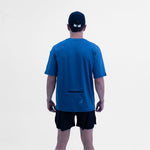 CAMISETA LIFESTYLE MANGA CORTA ROAM OVERSIZE BLUE PARA HOMBRE