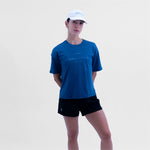 CAMISETA LIFESTYLE MANGA CORTA ROAM OVERSIZE BLUE PARA MUJER
