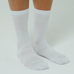 MEDIAS RUNNING PIERNA ELÁSTICA 8" BLANCO UNISEX