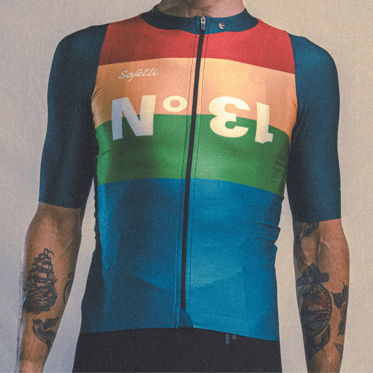 CAMISA CICLISMO MANGA CORTA N-13 PARA HOMBRE