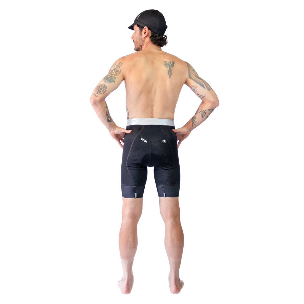 PANTALONETA CICLISMO SIN CARGADERAS NÁPOLES PARA HOMBRE NEGRA