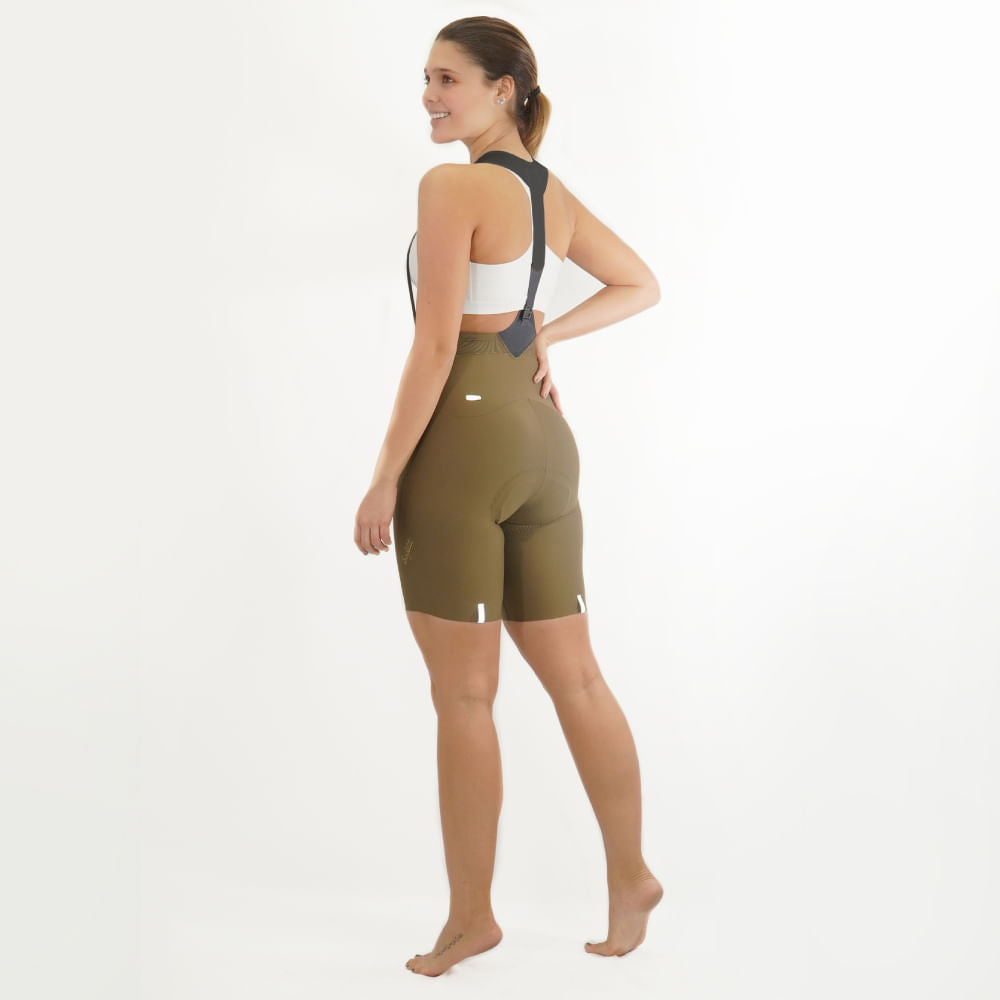 PANTALONETA CICLISMO TOSCANA 2.0 OLIVA PARA MUJER