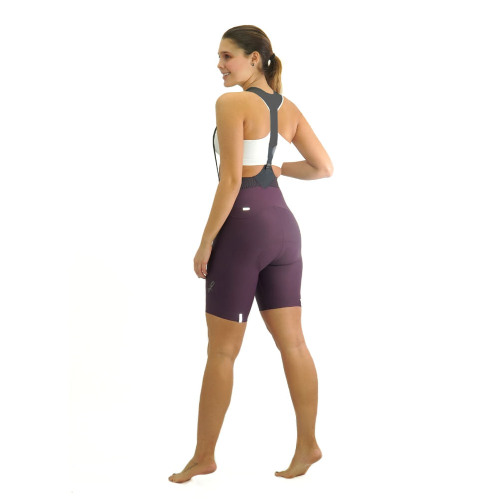 PANTALONETA CICLISMO TOSCANA 2.0 VINO PARA MUJER