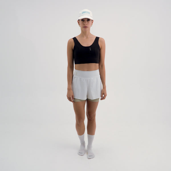 PANTALONETA RUNNING/PÁDEL BREEZE BLANCA PARA MUJER