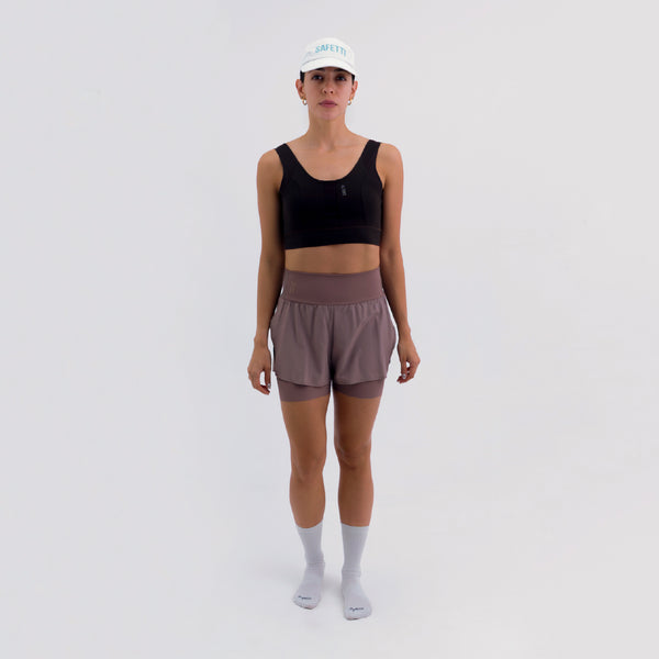 PANTALONETA RUNNING/PÁDEL BREEZE BROWN PARA MUJER