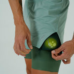 PANTALONETA RUNNING/PÁDEL BREEZE GREEN PARA HOMBRE