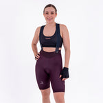 PANTALONETA CICLISMO TOSCANA SOLID 2.0 CIRUELA PARA MUJER