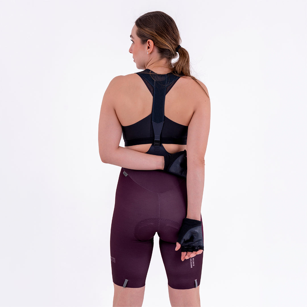 PANTALONETA CICLISMO TOSCANA SOLID 2.0 CIRUELA PARA MUJER