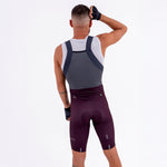 PANTALONETA CICLISMO TOSCANA 2.0 SOLID CIRUELA PARA HOMBRE