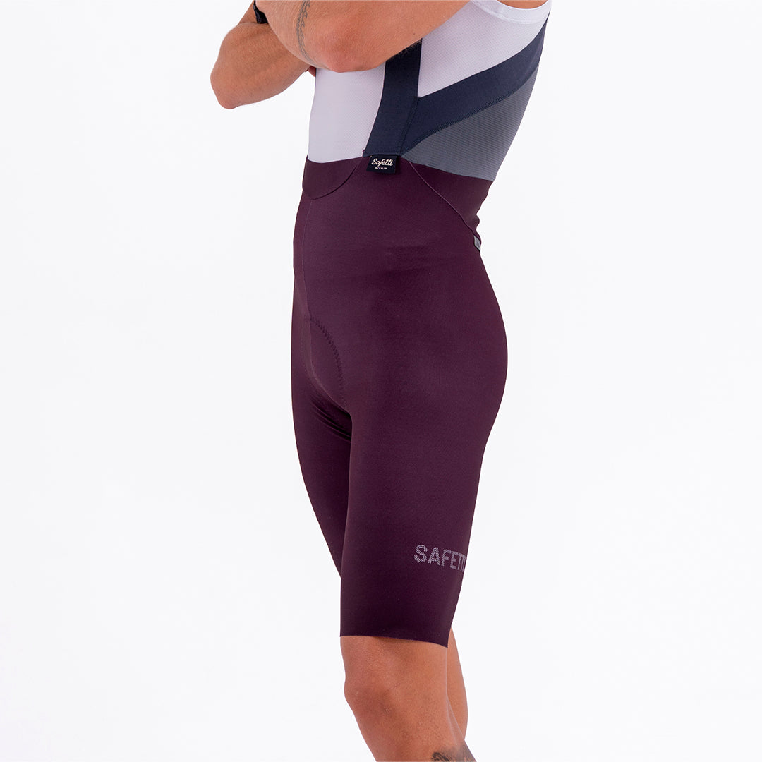 PANTALONETA CICLISMO TOSCANA 2.0 SOLID CIRUELA PARA HOMBRE